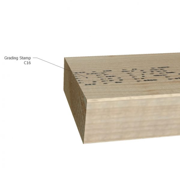 75 x 175mm (72 x 169mm finished sizes) Eased Edge C16 Grade Timber Joists - Image 3