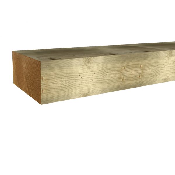 125 x 245mm Incised Garden Sleeper Treated