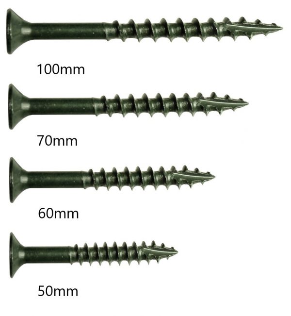 100mm Decking Screws (4.5mm diameter, 100 per box) - Image 2